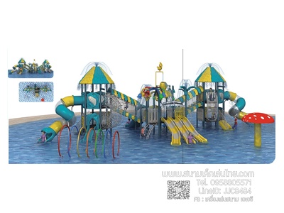 เครื่องเล่นสวนน้ำ 825,000.-